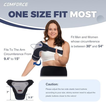 Shoulder Brace for Men with Gel Pack, Rotator Cuff Support Brace