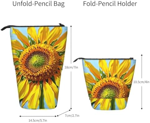 Sunflowers Flowers Standing Pencil Case
