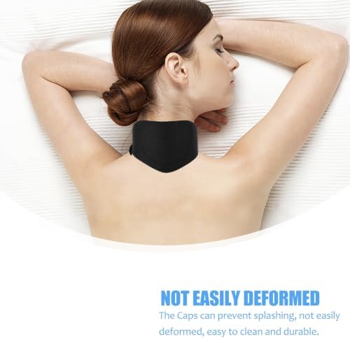 Self Heating Neck Belt for Cervical Support, Black Elastic