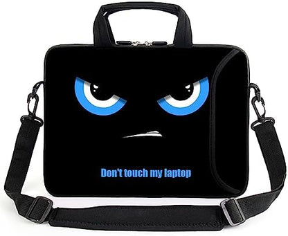 15" laptop sleeve laptop bag chromebook case adjustable shoulder strap with handle accessory pocket for men women (RYD-15-1)