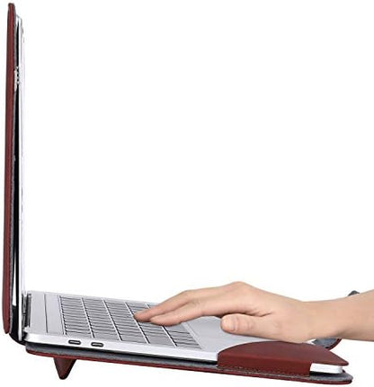 MOSISO PU Leather Sleeve Case Compatible with MacBook Air 13.6 inch