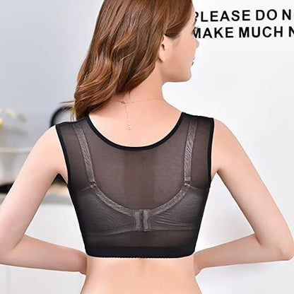 Surakey Women Chest Brace Up Posture Corrector Shapewear Tops Back Brace Support Bra Chest Hunchback Body Shaper Corset (SkinColor S)