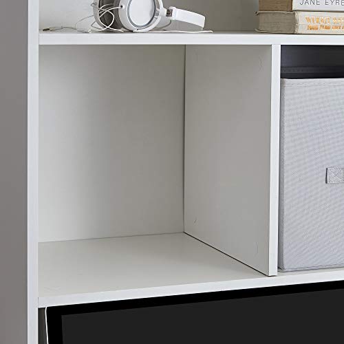 Yak About It® Extra Depth Cube Dorm Desk Bookshelf - White