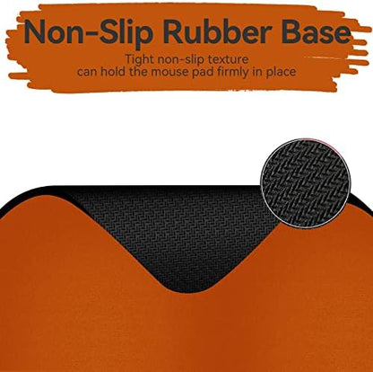 Small Rectangular Mouse pad Shop,only Takes up Mouse Space, Universal mini Mouse pad Portable Waterproof, with Non-Slip Glue Base, Orange 5X6 inches,
