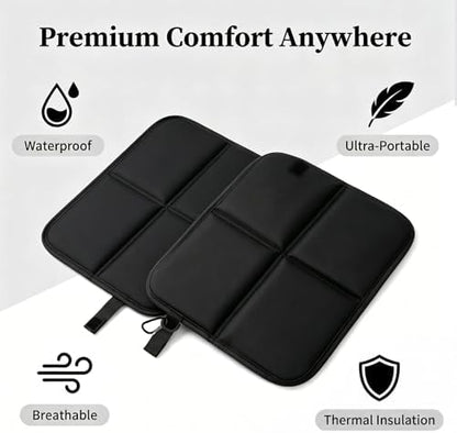 QISHENG Outdoor Folding Cushion–Ultra-Light and Large Folding rain-Proof Cushion, Suitable for Bleachers, Camping, Hiking and picnicking.
