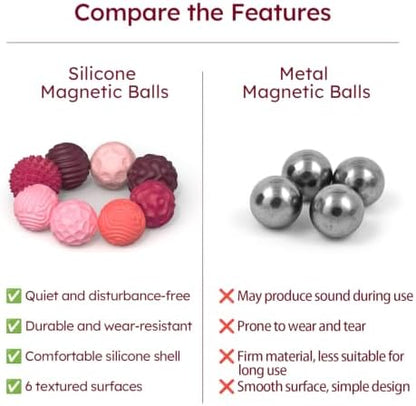 Magnetic Sensory Fidget Balls (8PCS), Weighted Magnet Balls Fidget Toys