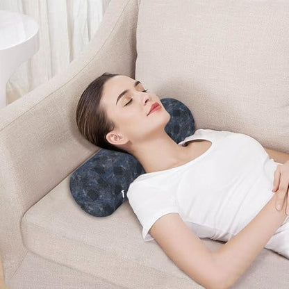 Long Bolster Pillow Neck Roll Pillows Outdoor Round Pillows Cylinder Bed Pillow Decorative Bed Support Argyle Plaid Darkslateblue