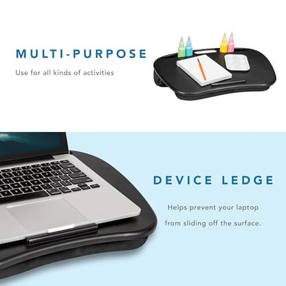 MyDesk Lap Desk – Black, Fits 15.6” Laptops