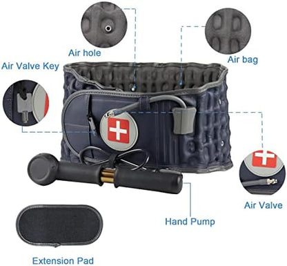 Inflatable Decompressioin Belt for Lower Back Pain Relief