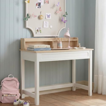 39 Inch Small Computer Desk with Drawer and Hutch