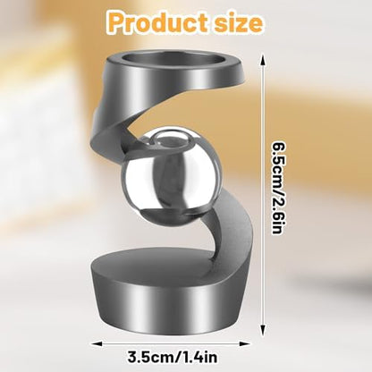 Kinetic Spinning Fidget Desk Toy for ADHD Stress Relief, Gray
