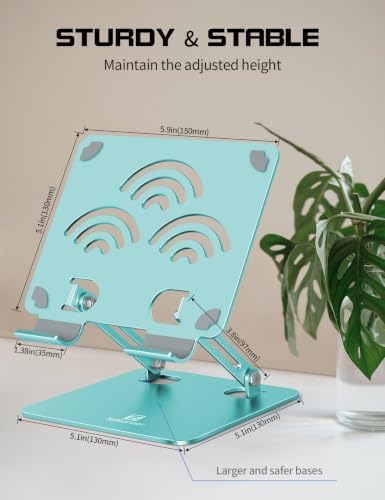 Tablet Stand for Desk, Fits All 4"-12" iPad, Mint Green, Pro Size