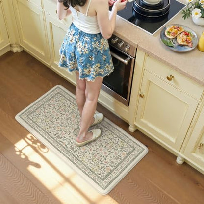 KIMODE Anti Fatigue Kitchen Mats for Floor,Farmhouse Kitchen Rugs 20"x39"