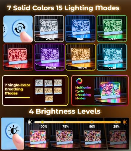 16.8" LED Drawing Board for Kids, Toys for Girls 3+ Birthday Gifts