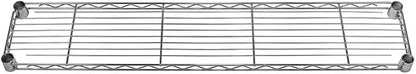 Shelving Inc. 8" d x 42" w Chrome Wire Shelving with 3 Tier Shelves, Weight Capacity 800lbs Per Shelf