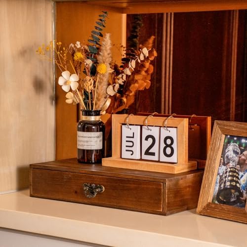 Wooden Drawers Organizer Solid Desktop Drawer Storage Box Organizer