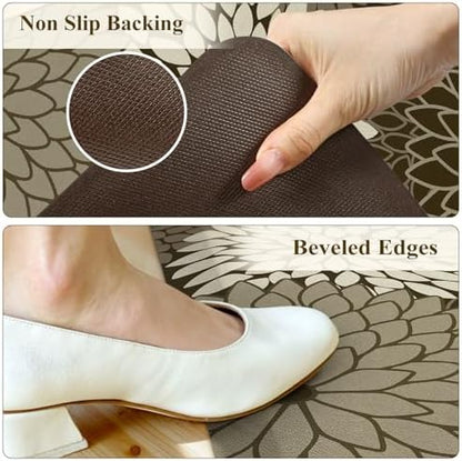 KIMODE Anti Fatigue Mats for Kitchen Floor Cushioned Kitchen Rugs Sets of 2