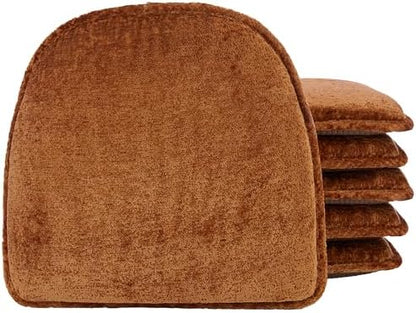 Klear Vu Raindrop The Gripper Non Slip Chair Cushions, Soft & Comfortable Seat Pad, Sitting Pillow for Kitchen, Dining or Office, 6 Count (Pack of 1), Spice