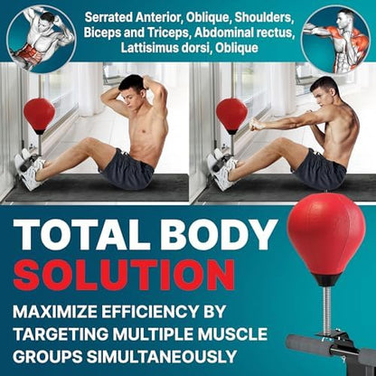 GLACIAL Doorway Sit Up Bar with Punching Bag, Ab & Upper Body Workout