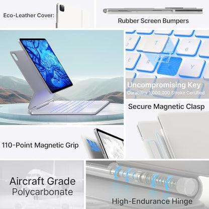 typecase Edge Magic-Style Magnetic Keyboard Case for iPad Air 13/Pro 12.9