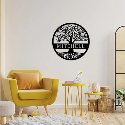Custom Name Elaborate Tree of Life Metal Sign Personalized Tree of Life Metal Wall Decor Tree of Life Wall Art Family Tree Wall Decor Metal Outdoor Wall Art Custom Metal Signs Personalized