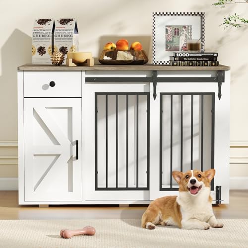 44" Dog Crate Furniture, Dog Kennel (44" Left Facing Door)