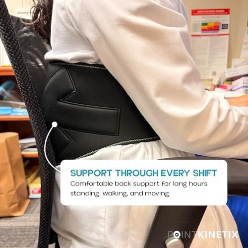 Trigger Point Support Brace – Adjustable Lower Back Support & Posture Corrector Belt with Removable Trigger Point Balls, Core & Spine Support, Medium