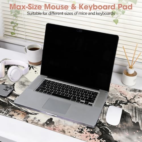 Desk Pad 31.5x15.7 Inch for Computer - Large Mouse Pad, Bamboo