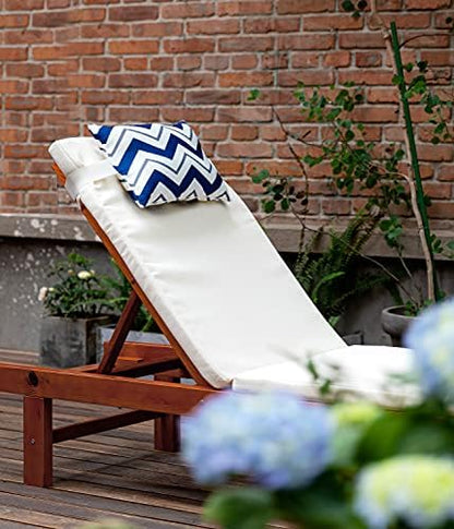 Outdoor Pillows for Lounge Chair Head Resting, Small Square Decotative Pillow with Adjustable Stripe for Recliner, Office Chair,Car Seat,Sofa Neck or Lumbar Attachment,Waterproof 2pack