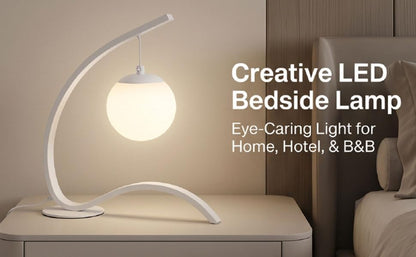 10.8x13.6in LED Bedside Lamp for Home Residents Reading Studying Working,Anti Glare Eye Caring Light Reduces Visual Fatigue,3 Brightness Levels 3 Color Temperatures (White)