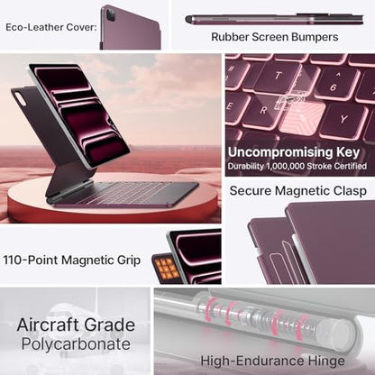 typecase Edge Magic-Style Magnetic Keyboard Case for iPad Air 13/Pro 12.9