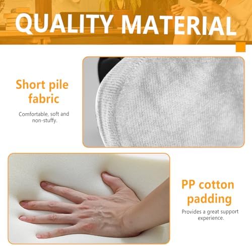 Set of 2 Soft Memory Foam Office Chair Arm Covers, Wheelchair Armrest Pads for Elbow & Forearm Pressure Relief, Chair Arm Rest Pads Cushions for for Office Desk Gaming Chair, Grey