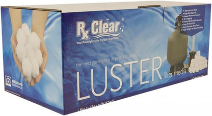 Rx Clear White Luster Filter Media for Swimming Pool Sand Filters | Alternative to Sand and Filter Glass | Specialty Technology Helps Keep Pools Clean | Lasts for Several Seasons | 4-Pack
