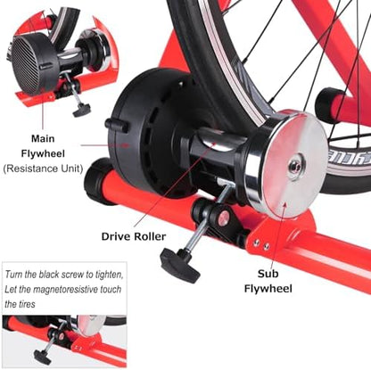 Bike Trainer, Magnetic Bicycle Stationary Stand for Indoor Exercise Riding
