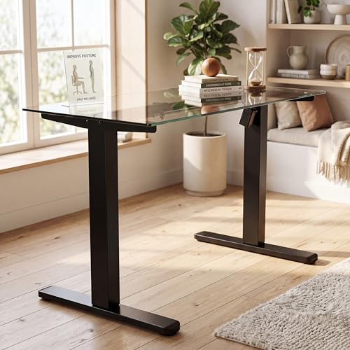 Standing Desk Frame with Brushless Motor for Max 75 x 35 inch Tops