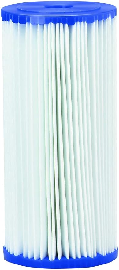 Pentair Pentek R30-BB Big Blue Sediment Water Filter, 10-Inch, Whole House Pleated Polyester Filter Cartridge, 10" x 4.5", 30 Micron