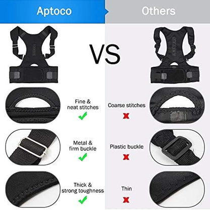 New Male Female Adjustable Magnetic Posture Corrector Corset Back Brace Belt Lumbar Support Straight de espalda(Nude,Small-S)