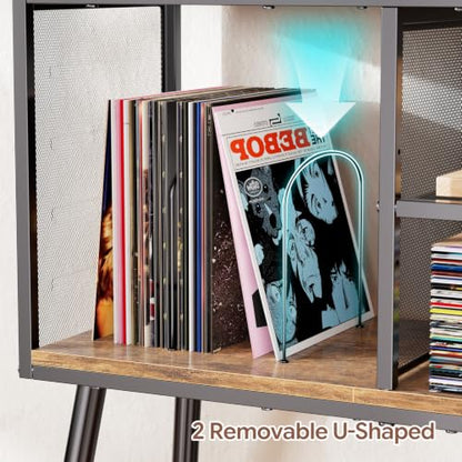 Record Player Stand, Large Vinyl Storage Holder