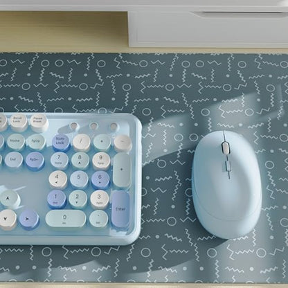 Colorful Wireless Keyboard and Mouse Combo Blue Colorful