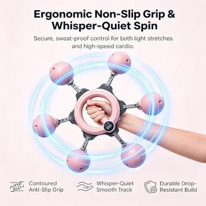 Infinity Arm Hoop,Rotating Wrist and Forearm Trainer with Digital
