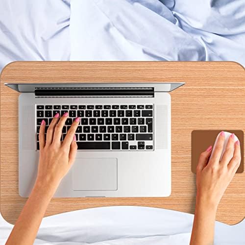 Small Rectangular Mouse pad Store, only Takes up Mouse Space, Universal mini Mouse pad Portable Waterproof, with Non-Slip Rubber Bottom, White 5X6 inches, Brown