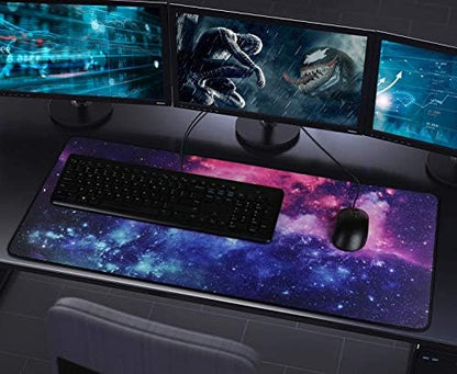 Gaming Mouse Pad,31.5x15.7x0.12 inch Waterproof Computer Keyboard Mouse Mat