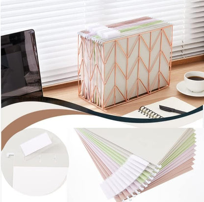 12 Pack Color Hanging File Folders, Letter Size, 4 Assorted Colors