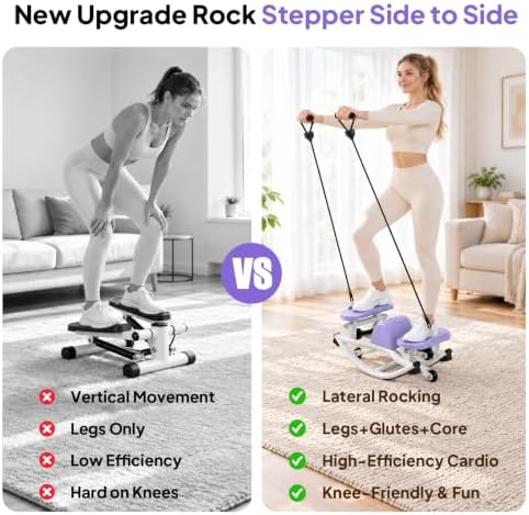 Rock Stepper Side to Side, 300 LBS Capacity, Side Stepper Exercise at Home
