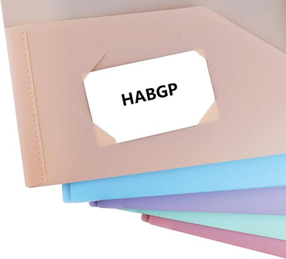 2 Pocket Folder with Prongs (15 Pack, Pastel), Plastic Folders with Pockets | Pastel Colors, Business Card Holder, Fit Letter Size, Organizing Papers, in School, Office, Business