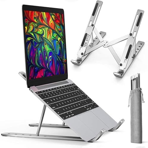 PRO Stand Compatible with LG 14Z90P-K.AAS7U1 Durable Adjustable Desktop Holder, Portable, up to 21" Screens and 50 pounds! [Silver]