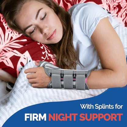 FEATOL Thumb Spica Splint Wrist Brace for De Quervain's & Carpal tunnel
