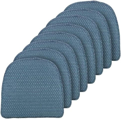 Klear Vu Raindrop The Gripper Non Slip Chair Cushions, Soft & Comfortable Seat Pad, Sitting Pillow for Kitchen, Dining or Office, 8 Count (Pack of 1), Wedge