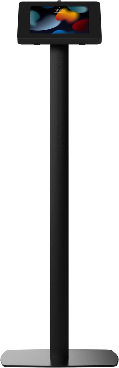 Thin Floor Stand - CTA Tall Standing 360 Degree Kiosk Display Tablet Holder - Charger Access & Lock for iPad mini A17 Pro & 1/2/3/4/5/6 - Samsung Tab A 8″