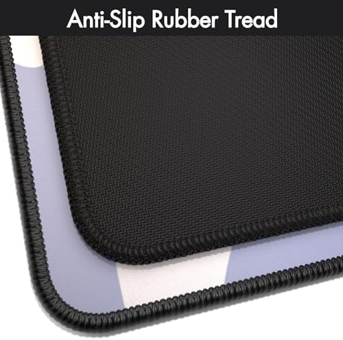 Gamer Boss - Gaming Mouse Pad - 48 x 24 Inches - 4mm Thick with Stitched Edges, Non-Slip Rubber Base, Premium Cloth Mousepad, Desk Mat for Laptop, Keyboard, Computer & PC (Mega, Smoke)